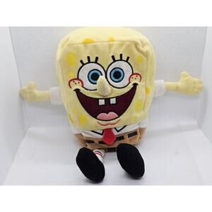Vtg TY 2006 Spongebob Squarepants Plush Stuffed Animal Nickelodeon Viacom Discon